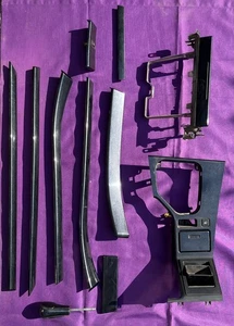 Juego de molduras interiores cúbicas grafito técnico genuino BMW E39 serie 5 OEM 1996 - Imagen 1 de 24