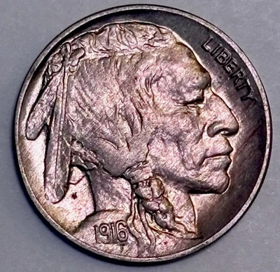 1916 Buffalo Nickel, Tougher Date This Nice, Choice Brilliant Uncirculated++ - Image 1 of 4