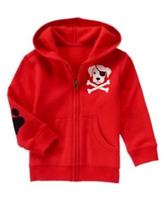 Gymboree VALENTINE'S DAY Pirate dog heart patch hoodie size 18-24 months NWT - Picture 1 of 1