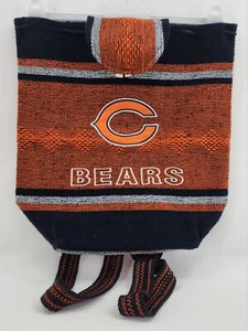 NFL Chicago Bears Bohemian Woven Knit Drawstring Backpack C Logo - Foto 1 di 15