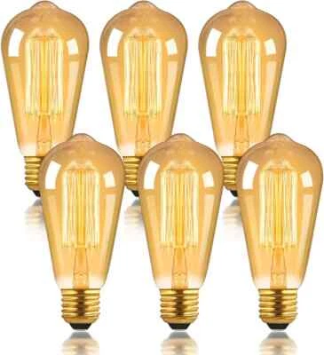 Vintage Retro Style Industrial  E27 ST64 4W LED Filament Edison Lamp Light Bulb - Image 1 of 4