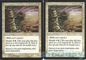 Magic The Gathering Magic The Gathering TCG ONSLAUGHT 2X Muralla Cruda Pared Blanca 17/350 Magic The Gathering - Imagen 1 de 1