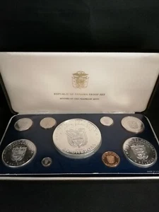 1978 Republic of Panama Proof Set 925 Silver with Certificate of Authenticity - Picture 1 of 2