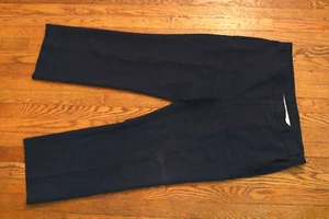 Levis Action Slacks Mens Vintage Flat Front Dacron Dark Blue 38 x 30 Retro IJ - Picture 1 of 5