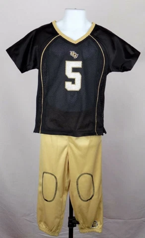 NCAA PROEDGE UCF GOLDEN KNIGHTS 4T TAN BLACK FOOTBALL JERSEY PANTS SET NEW Cover