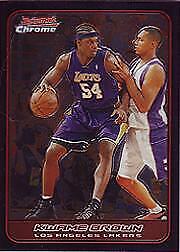 2006-07 Bowman Chrome Los Angeles Lakers Basketball Card #88 Kwame Brown