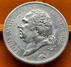 Louis XVIII 5 Francs 1817 L Bayonne - Belle Qualité !