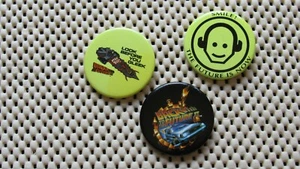 1989 "Back To The Future" Promo Pin Set 3 verschiedene (sehr selten) - Bild 1 von 8