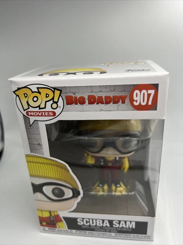 Funko Pop Scuba Sam #907 Big Daddy Movies Collectible Vinyl Figure w Cover