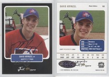 2004 Just Minors Just Prospects Black Auto /25 Dave Krynzel #52 Auto