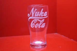 Laser Engraved Pint Glass Nuka-Cola Logo Fallout 3 4 New Vegas Nuka Cola - Picture 1 of 6