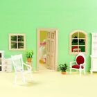 Unpainted Furniture Dollhouse Door Window Miniature Gate Doll House Supplies