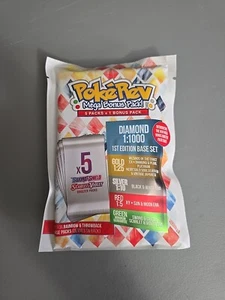 PokeRev Mystery Pack Diamante 6.0 Sigillato 6 Pokemon Booster Pack 5+1 Bonus Pack - Foto 1 di 2