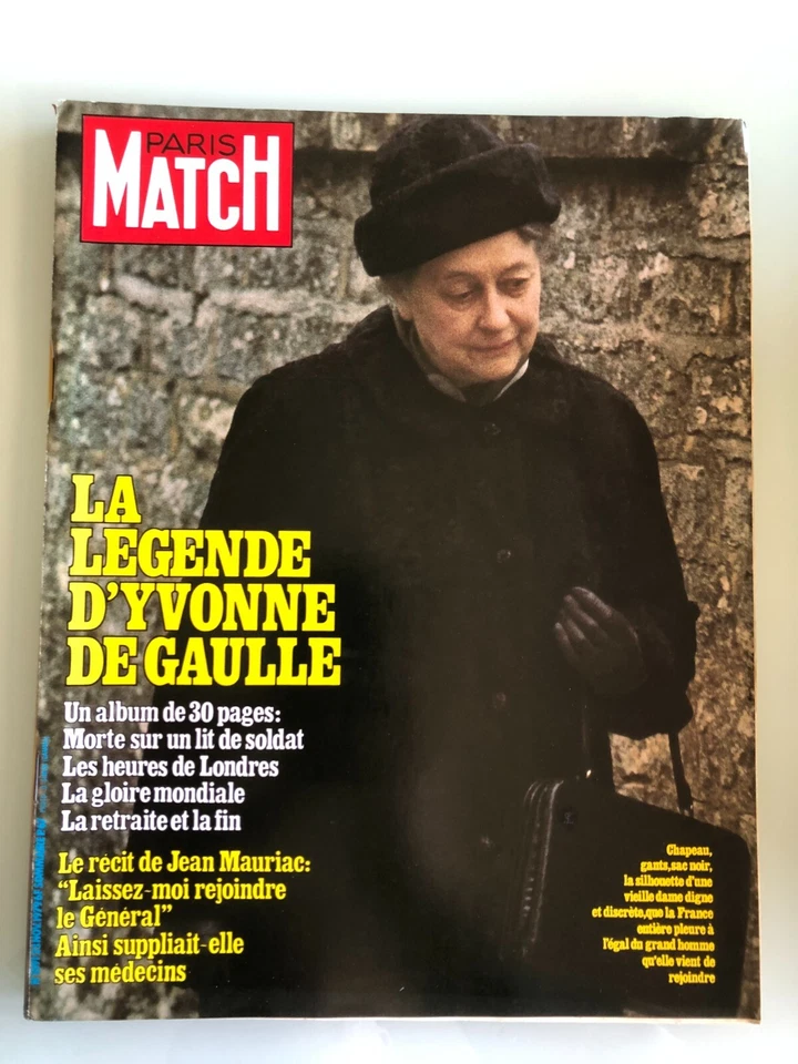 Paris Match n° 1591 - Mort d'Yvonne de Gaulle / Jacques Mesrine est mort - Photo 1/1