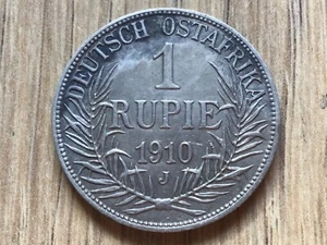 1 Rupee German East Africa 1910 J - Picture 1 of 2