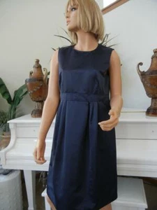 NWT WOMEN BURBERRY OF LONDON ROYAL BLUE LEXIA LINED SLEEVELESS DRESS $995 SZ 10 - Picture 1 of 6