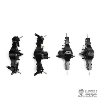 LESU Front Rear Axles Set Differential Lock DIY for 1/14 8X8WD Tamiye RC Trucks - Image 1 of 4