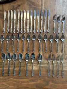 Vintage 40 Teile OneidaCraft Venus Silberbesteck Besteck Set Gabeln Messer Lot Oneida - Bild 1 von 19