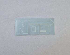 NOS Aufkleber, Sticker, Tuning, JDM, weiß, NEU - Bild 1 von 2