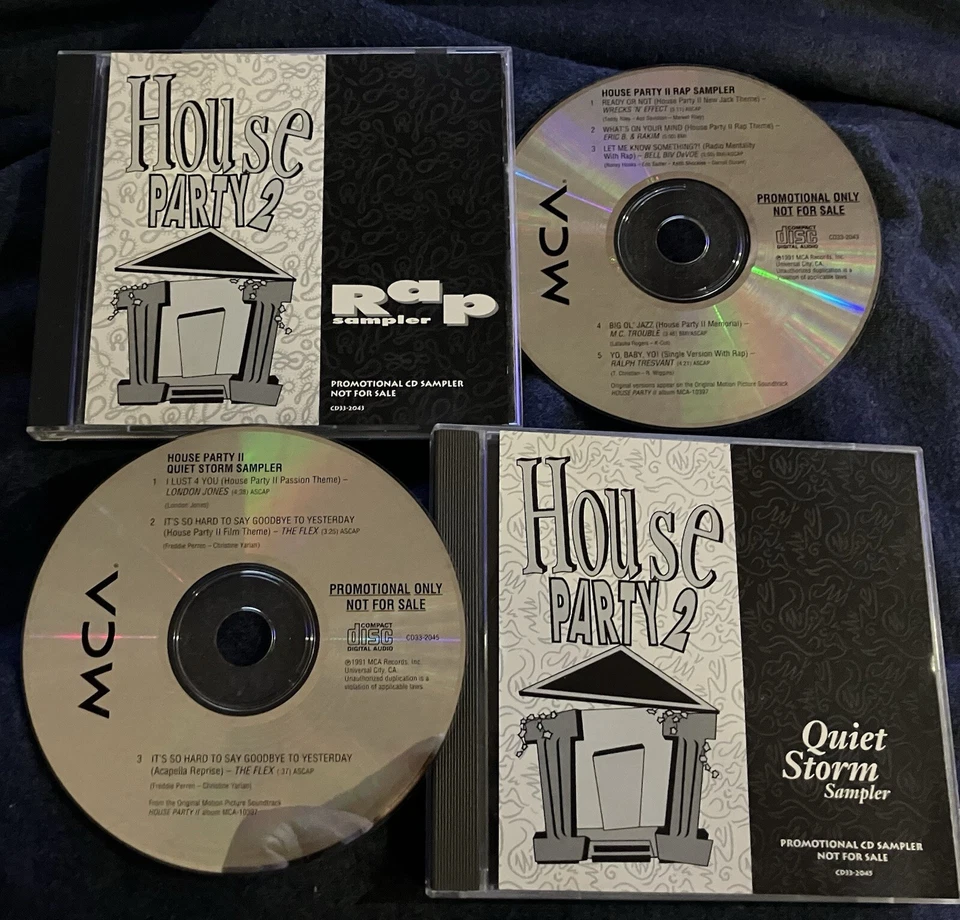 HOUSE PARTY 2 - RARE CD SAMPLERS - Rap & Quiet Storm - BBD, London Jones - Image 1 of 1