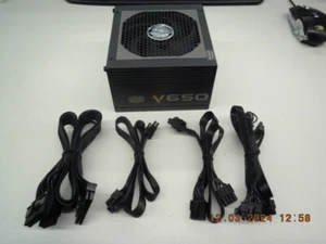 Cooler Master V650 (650Watt) 80 Gold Plus AC Power Supply P/N: RS-650-AFBA-G1 - Picture 1 of 7
