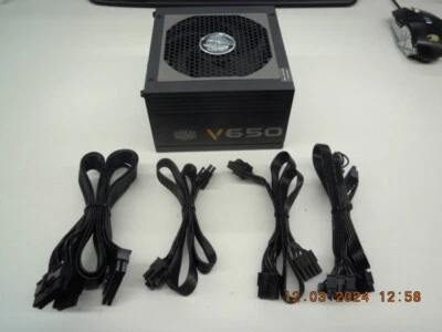 Cooler Master V650 (650Watt) 80 Gold Plus AC Power Supply P/N: RS-650-AFBA-G1 - Image 1 of 4