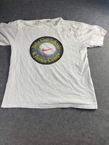 2000s Nike Golf Schools & Junior Camps t-shirt men's shirt Sz M White - Picture 1 of 10