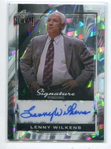 2024 Leaf Metal Signature Series Crystal Silver AUTOGRAPH Lenny Wilkens 1/1 - Picture 1 of 2