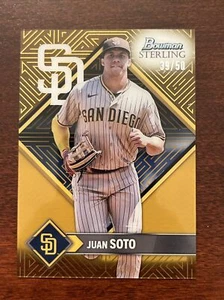 JUAN SOTO 2023 BOWMAN STERLING TEK PADRES GOLD REFRACTOR /50 - Picture 1 of 2