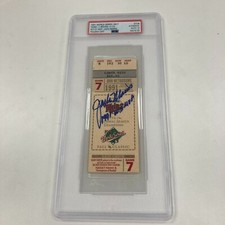 Jack Morris "W.S. MVP" Signed 1991 World Series Game 7 Ticket PSA Gem Mint 10