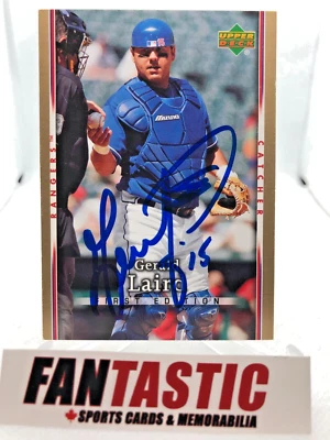 Gerald Laird 154 2007 Upper Deck FE Autograph Signed In Person Texas Rangers A - Image 1 of 2