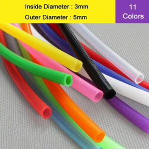 11-Color Food Grade Silicone Flexible Tube 3mm ID x 5mm OD For Beer Coffee Water - Picture 1 of 5