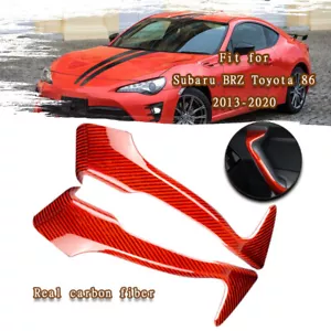 For Subaru BRZ For Toyota 86 2013-2020 Carbon Fiber Red Inner Door Handle Cover - Bild 1 von 5