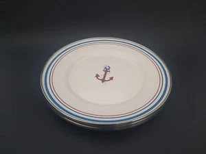 Target American Picnic Enamel Plates (3) EUC Nautical Theme - Picture 1 of 8