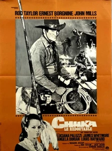 Rod Taylor Ernest Borgnine John Mills CHUKA Gordon Douglas 1967 24x32 - Picture 1 of 1