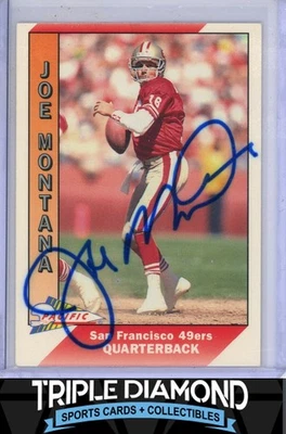 Pacific Football #464 Joe Montana 1991 autógrafo automático sin certificado de autenticidad SF 49ers O73 Foto 1 de 2