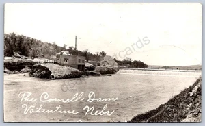 K40/ Valentine Nebraska RPPC Postcard c1910 Cornell Dam River 83 - Picture 1 of 2