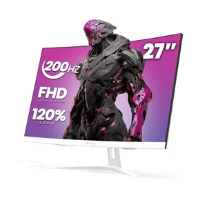 CRUA 27" Curved Gaming Monitor, FHD 1920x1080P, 165Hz/200Hz Computer Monitor,... - Picture 1 of 7