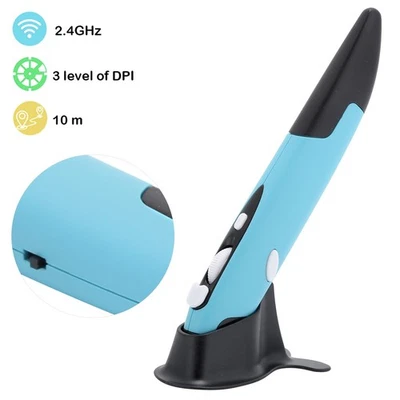 Mouse Pen Optical USB Wireless Notebook Computers Desktop Smart TVs Universal PR - Image 1 of 4