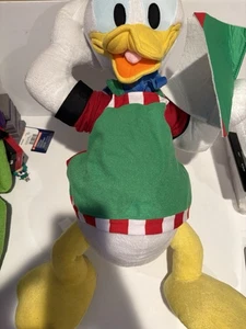 Disney Plush Porch Buddies Donald The Baker Chef Cookie Recipes - Picture 1 of 11