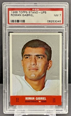 1968 Topps Football Stand-Ups Roman Gabriel PSA 7 NM Los Angeles Rams     cc59 - Image 1 of 3