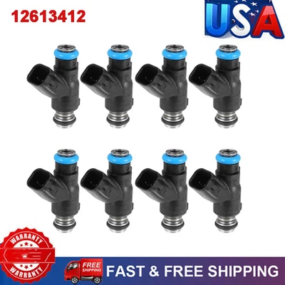 8PCS Fuel Injector 12613412 Fits For 2010-2019 Chevrolet Silverado 2500 HD 6.0L Foto 1 de 4