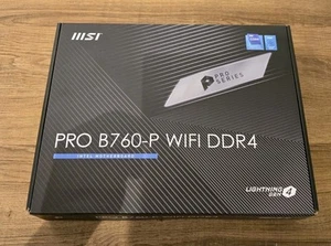 MSI PRO B760-P WiFi DDR4 LGA 1700 ATX Intel Motherboard - Photo 1/10