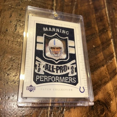 2003 Upper Deck All Pro Performers Patch Collection Peyton Manning Colts 162 - Image 1 of 2