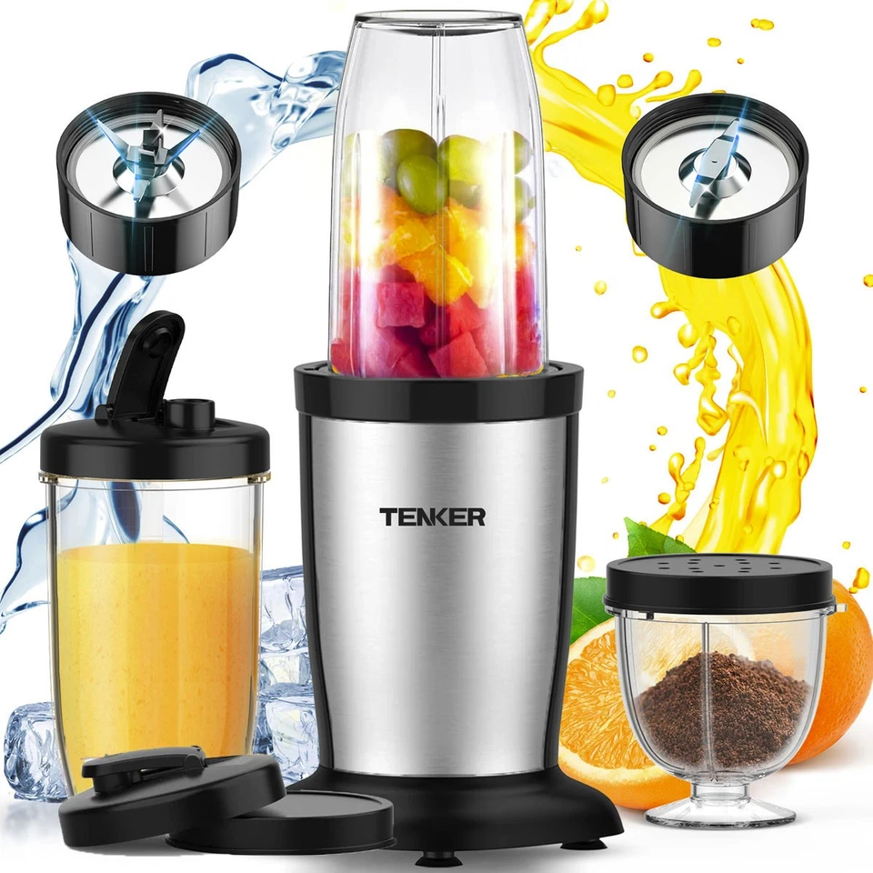 TENKER 900W Personal Smoothie Blender 11pc Set for Shakes and Smoothies Grinder - Image 1 of 4