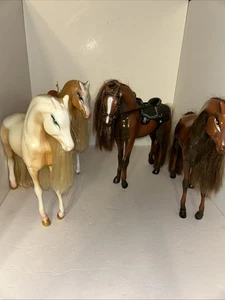 4 MGA Bratz Horse Wild Wild West 2Blonde 2 Brown For Bratz Rodeo Doll - Picture 1 of 17