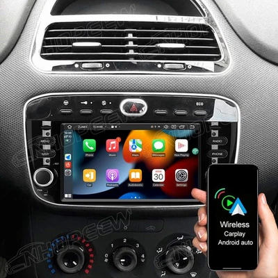 Android 15 Autoradio Carplay Für Fiat Grande Punto EVO 199 Linea 2012-2017 Navi - Bild 1 von 4