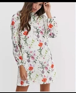 Ted Baker Imane Tunic Dress in Floral Print Hedgerow Size 3 Us Size 8 - Picture 1 of 9