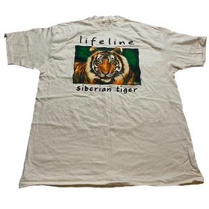 Neu ohne Etikett Vintage Lifeline Siberian Tiger Einzelnaht 1992 Deadstock Größe - XL - Bild 1 von 6