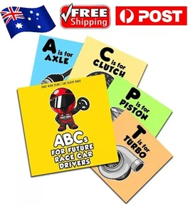 Abc's for Future Race Car Drivers Alphabet Book, Baby Book, Children's Book CG - Picture 1 of 9